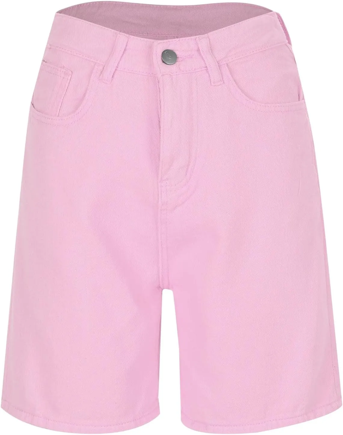Womens Bermuda Denim Jean Jorts Casual Classic Fit High Waisted Cargo Shorts Lightweight Button Shorts with Pockets