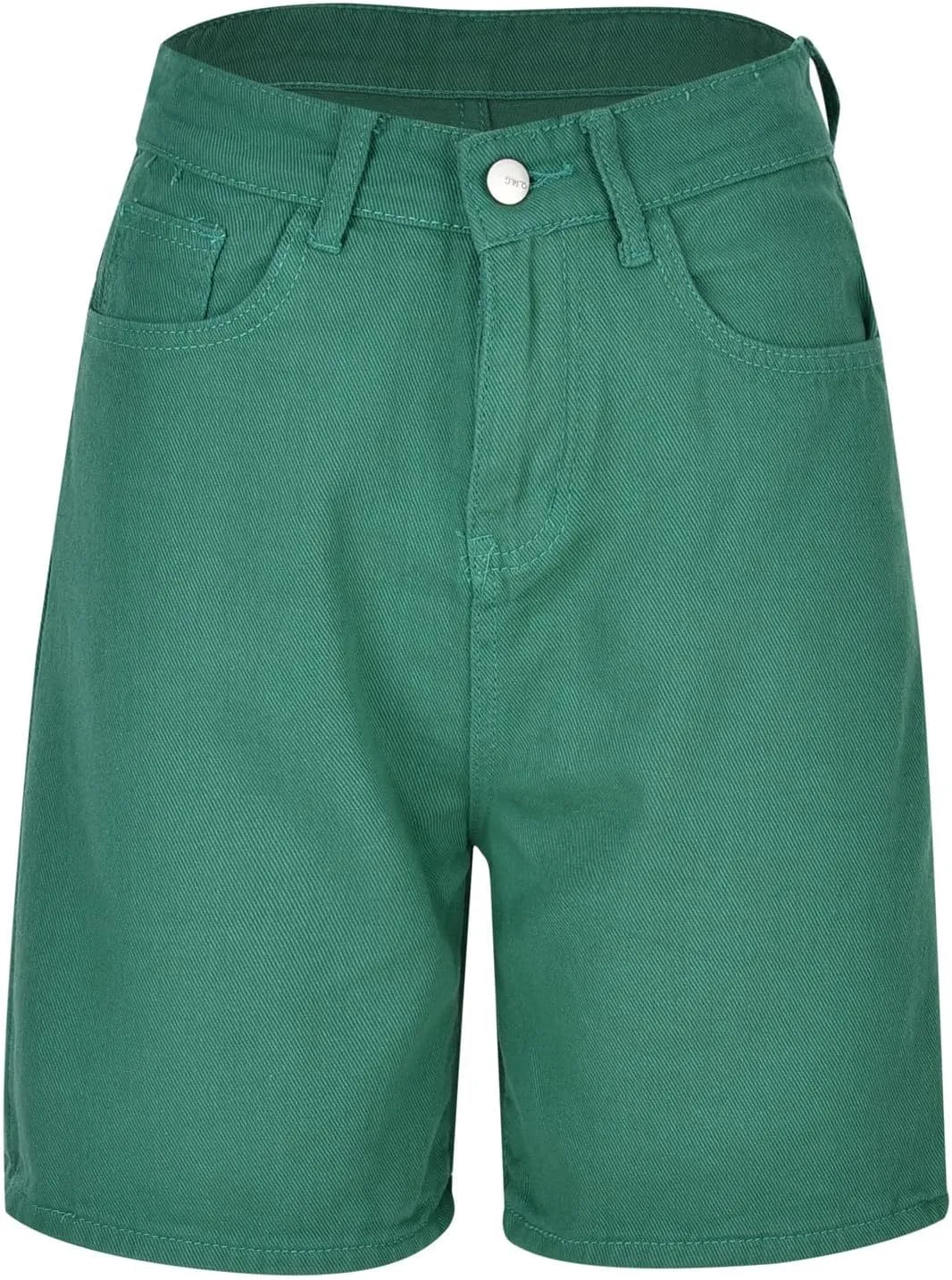 Womens Bermuda Denim Jean Jorts Casual Classic Fit High Waisted Cargo Shorts Lightweight Button Shorts with Pockets
