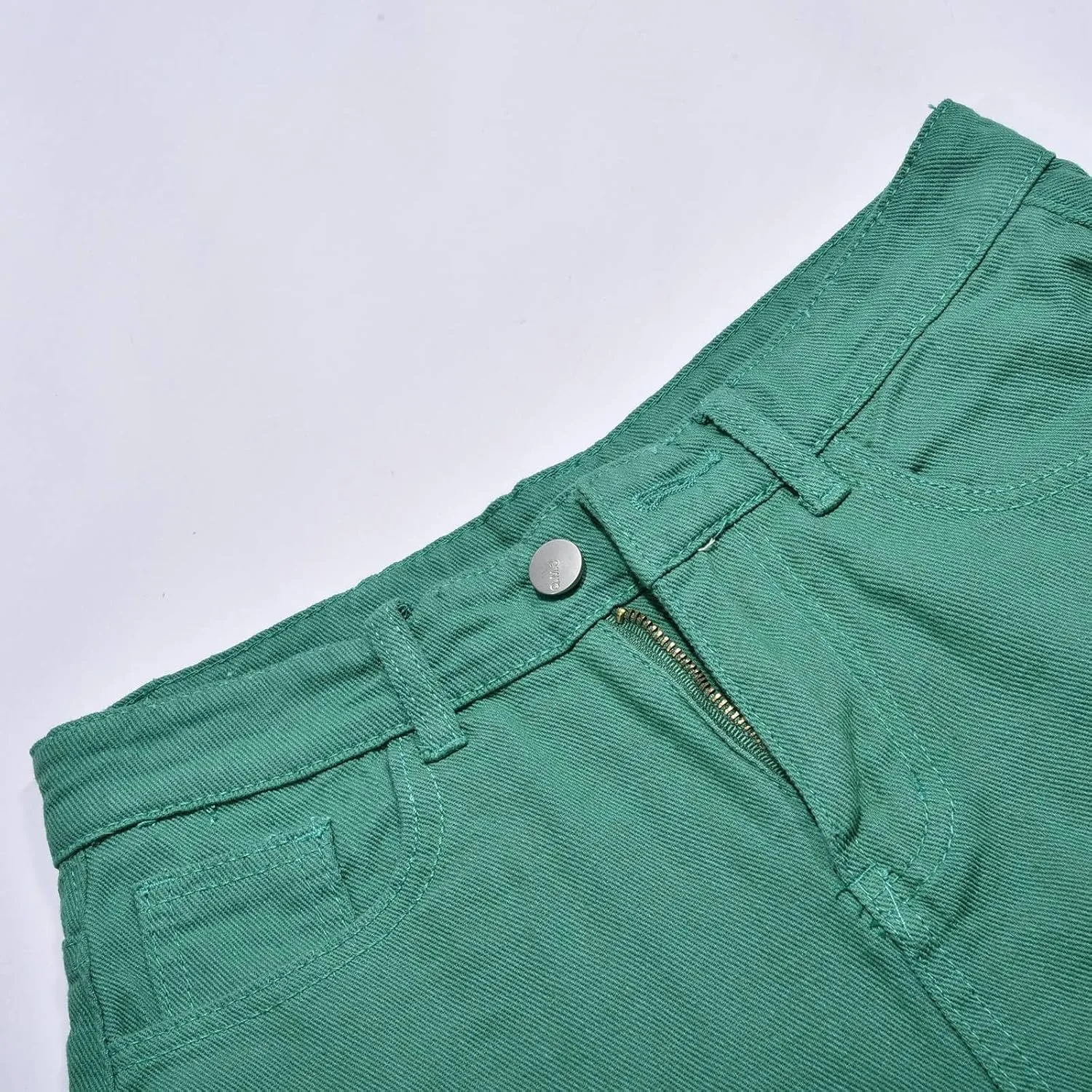 Womens Bermuda Denim Jean Jorts Casual Classic Fit High Waisted Cargo Shorts Lightweight Button Shorts with Pockets
