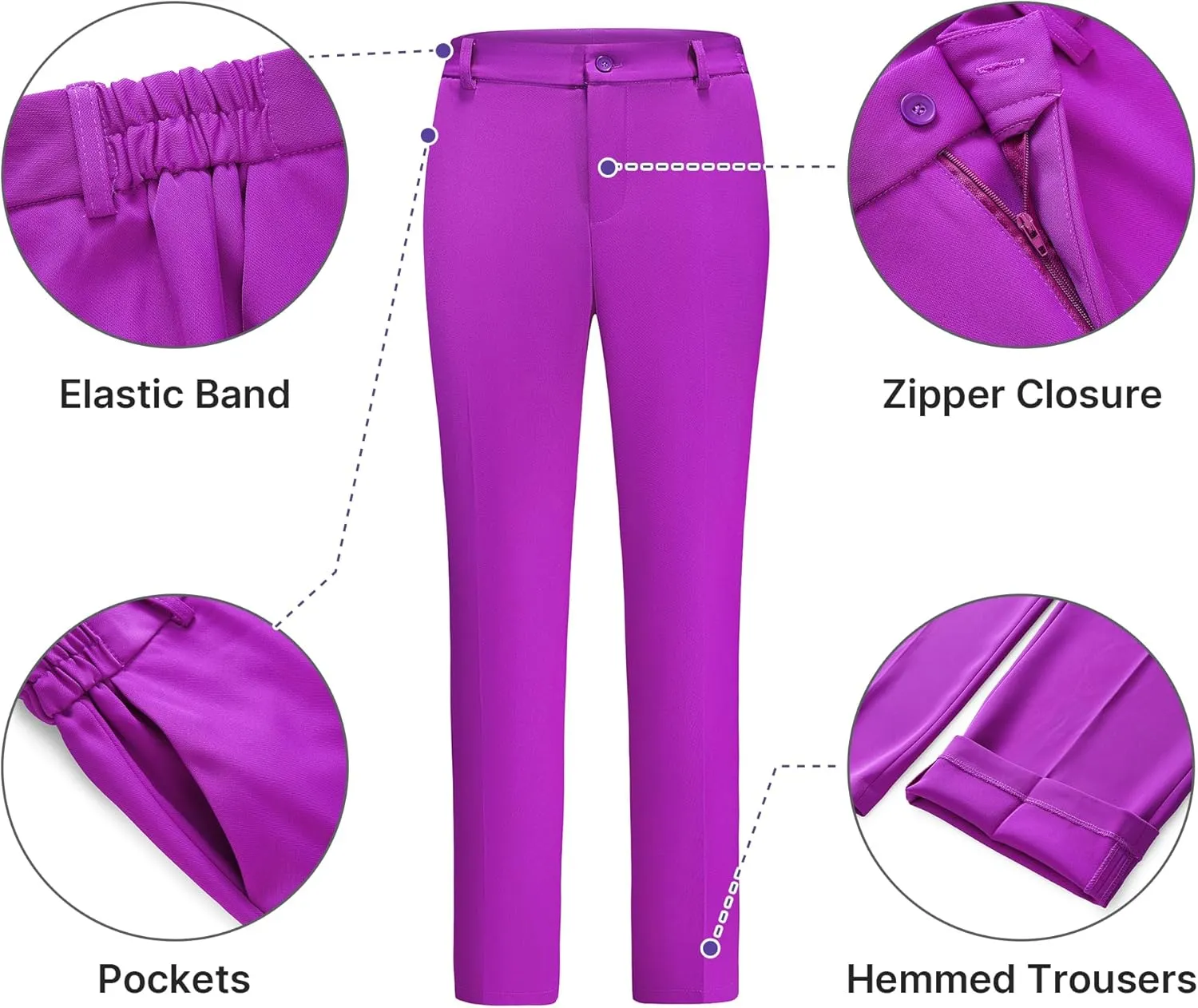 Women's Pants Suit Solid Jacket 2 Piece Set Irregular Blazer Suit Business Casual
