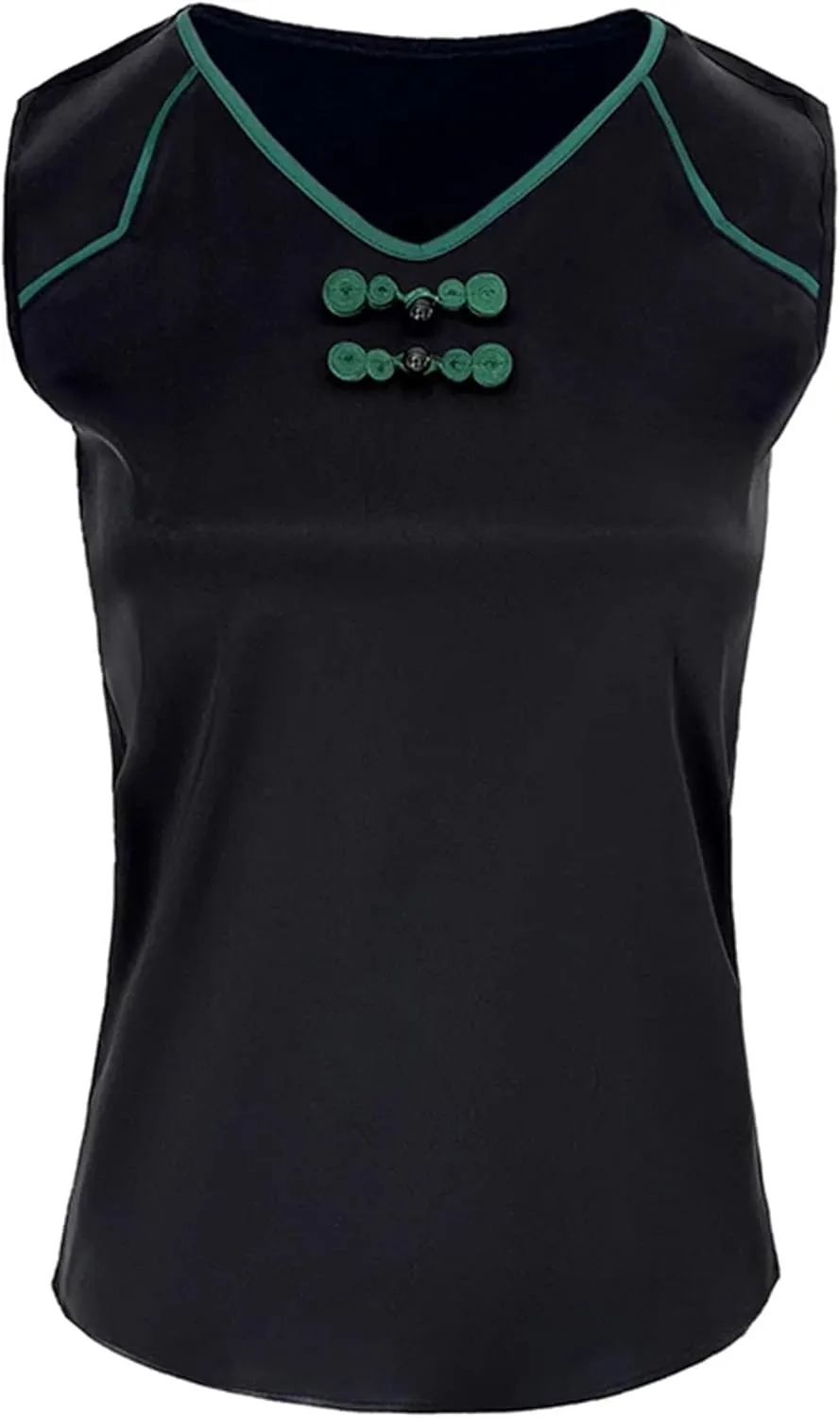 Women's Silk Satin V-Neck Tank Top Camisole Summer Sleeveless Loose Fit Patchwork Vest Breathable Mother's Day Lounge Wear
