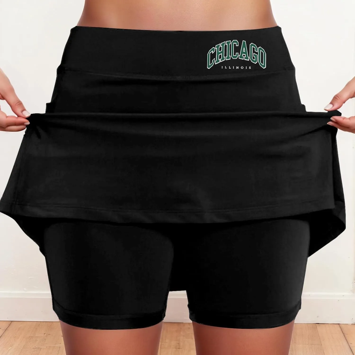 Womens Skorts with Pockets Summer Tummy Control Workout Golf Athletic Tennis Skirt with Shorts Casual Activewear