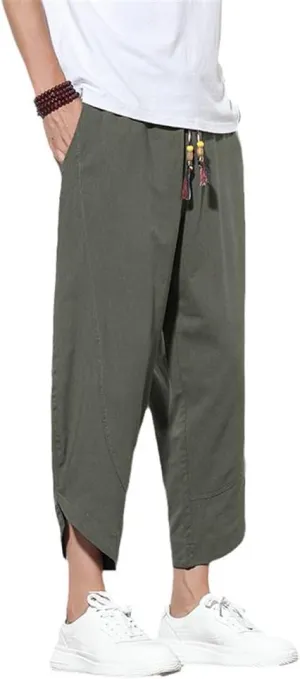 Xingfenly Men Autumn Ankle-Length Pants Solid Harem Hip Hop Korean Style Joggers Male High Street Clothes Trousers