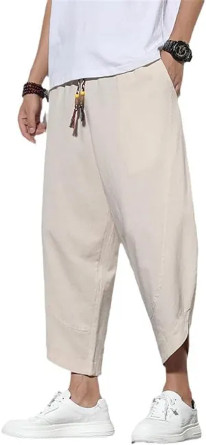 Xingfenly Men Autumn Ankle-Length Pants Solid Harem Hip Hop Korean Style Joggers Male High Street Clothes Trousers