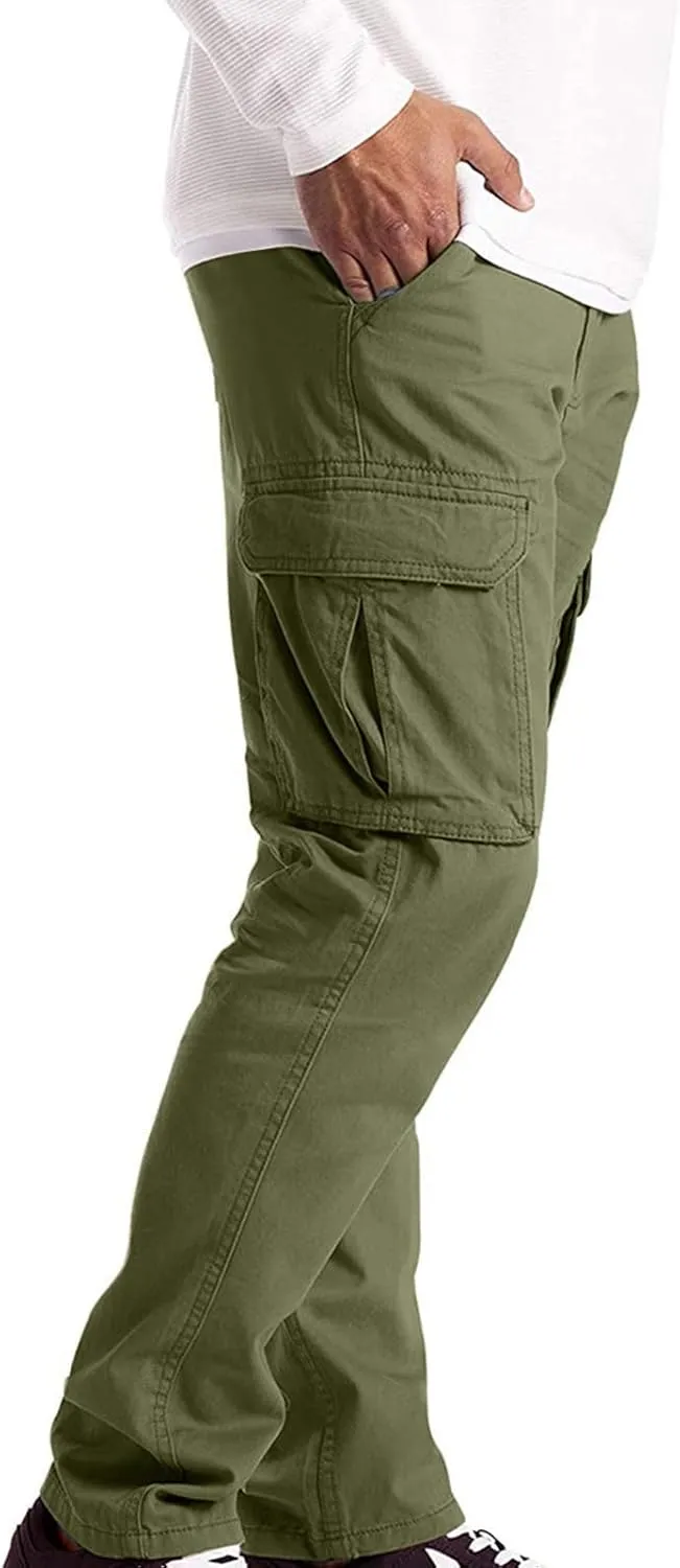 XUNRYAN Cargo Pants Mens Loose Fit Sweatpants Lightweight Joggers Workout Athletic Running Pants Long Trousers Activewear