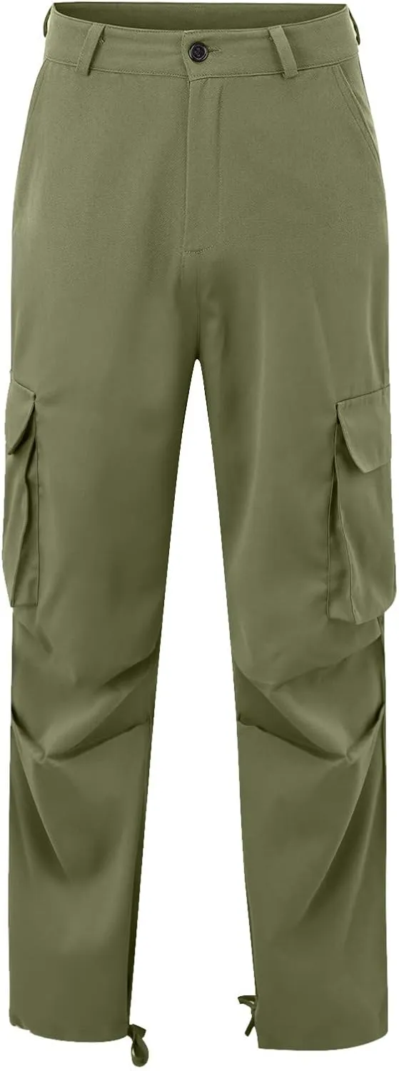 XUNRYAN Cargo Pants Mens Loose Fit Sweatpants Lightweight Joggers Workout Athletic Running Pants Long Trousers Activewear