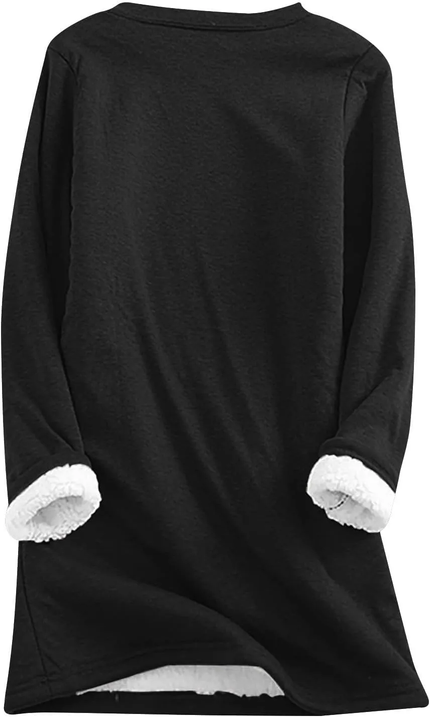 Yes I'm Still Freezing -Me 24:7 Sherpa Lined Loungewear Set for Women Fleece Sweatshirt &Sweatpant 2 Piece Outfits