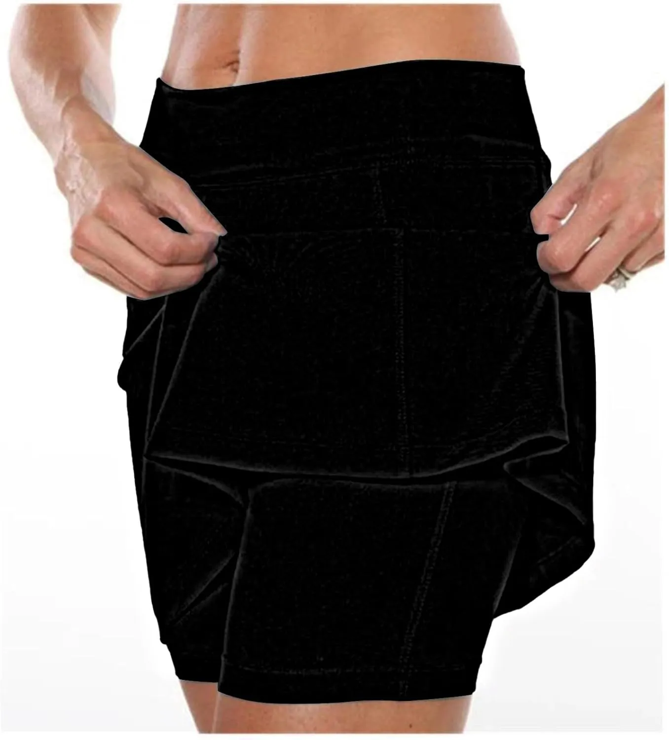 Yoga Shorts for Women Plus Size Lightweight Elastic Waist Short Pants Cycling Hiking Running Activewear