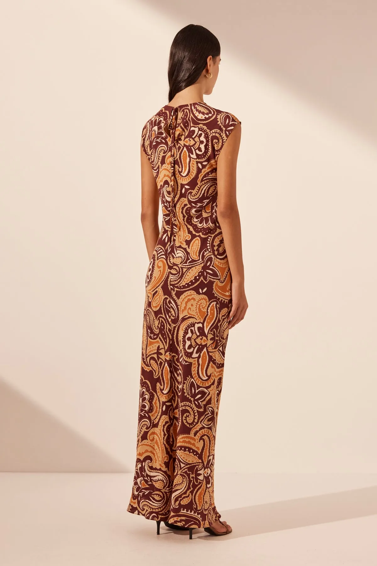 ZAHRA SILK SIDE SPLIT MAXI DRESS