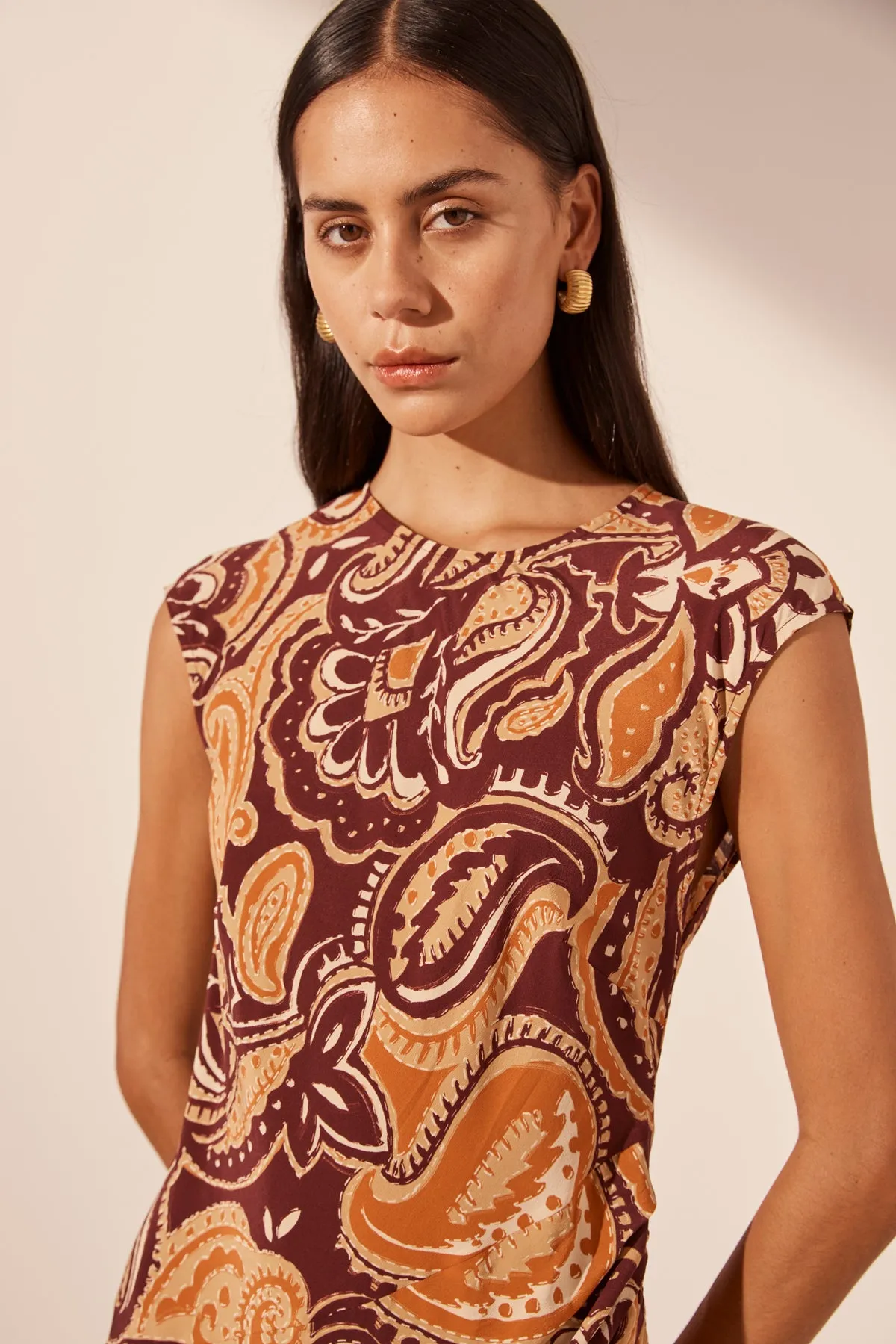 ZAHRA SILK SIDE SPLIT MAXI DRESS